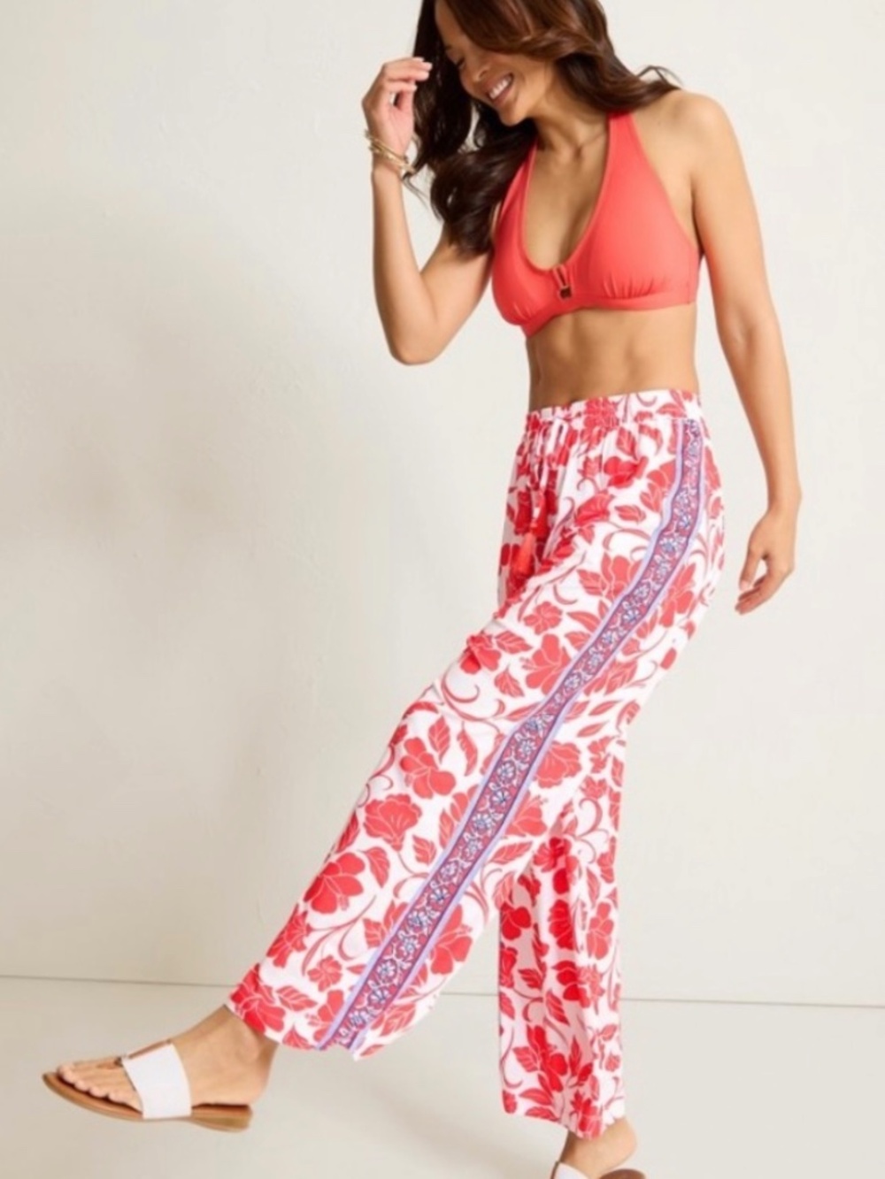 NWT TOMMY BAHAMA FIORI BORDER PANTS SZ LARGE - Picture 3 of 6
